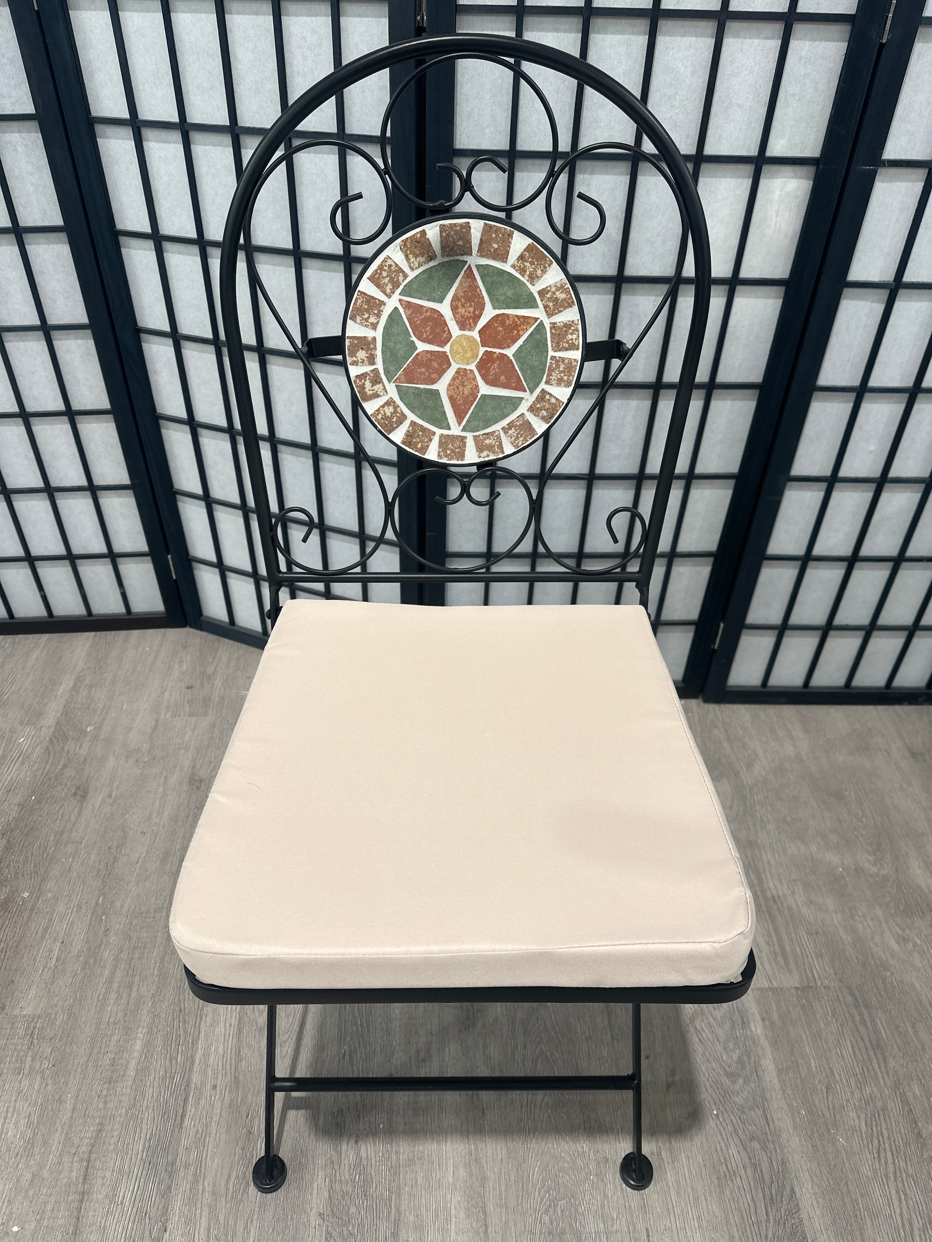 Rural Style Foldable Garden Chair 1PC