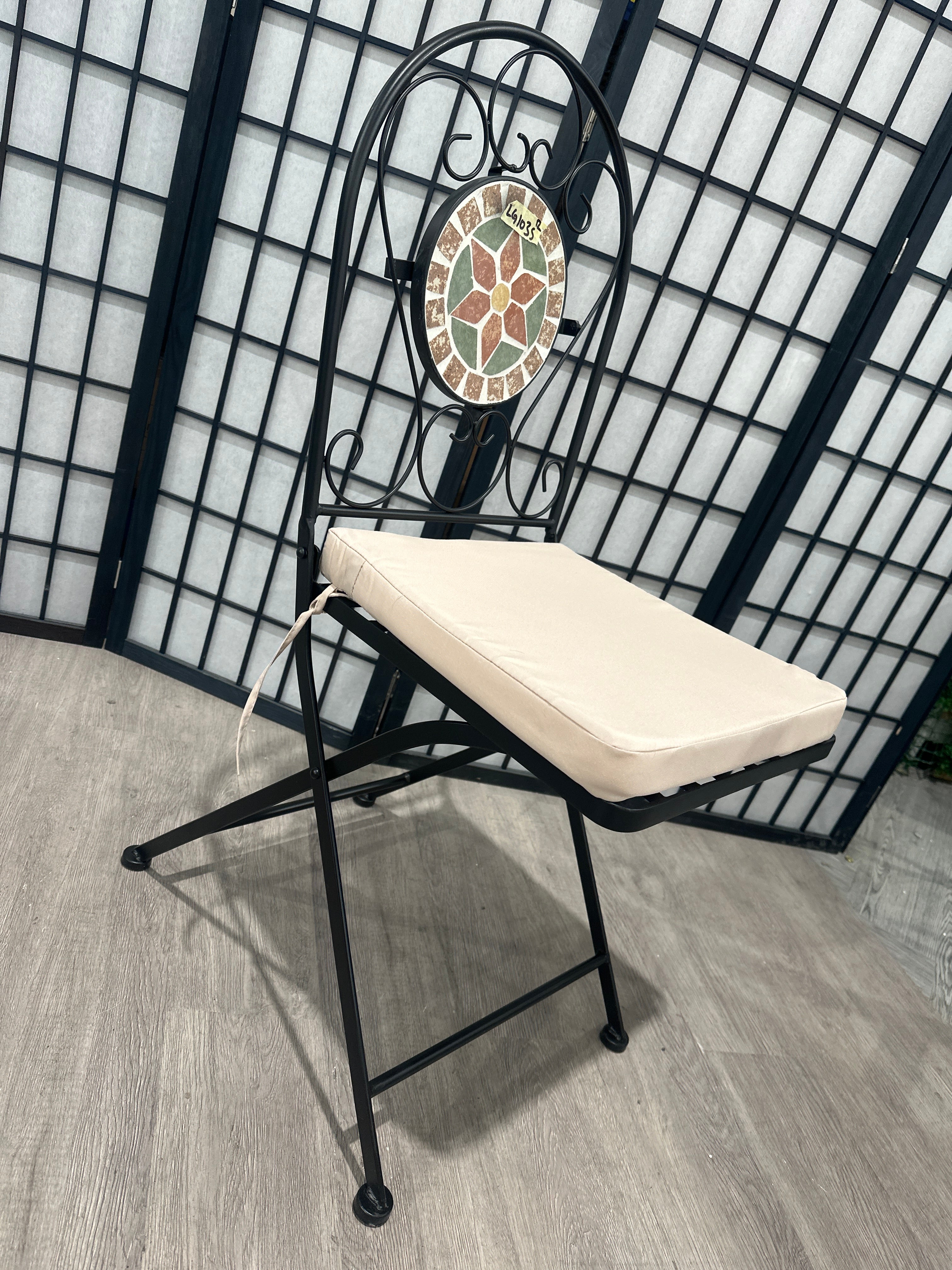 Rural Style Foldable Garden Chair 1PC