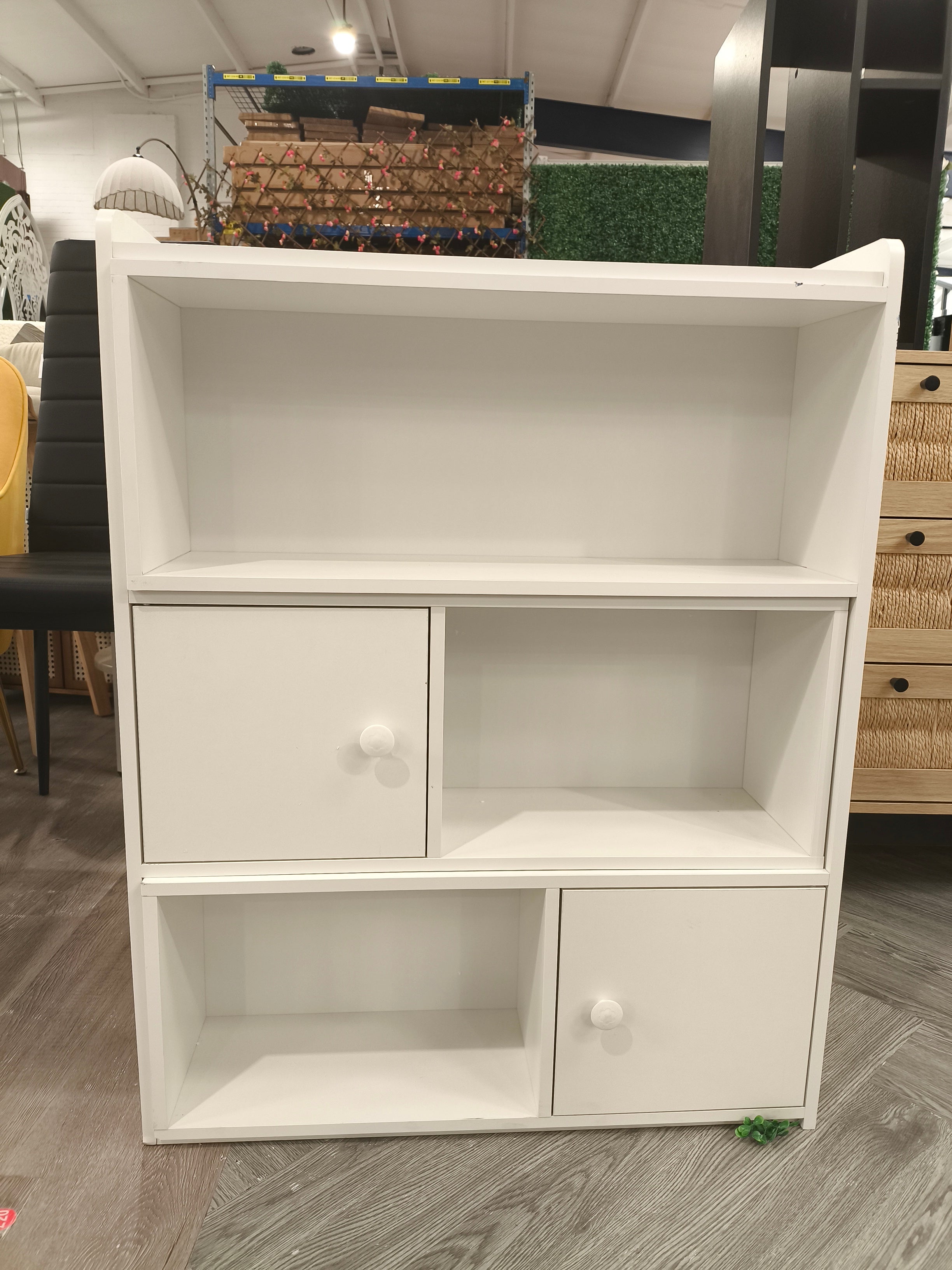 Extendable 8 Cubes Storage Unit Bookcase Freestanding Storage Shelf White