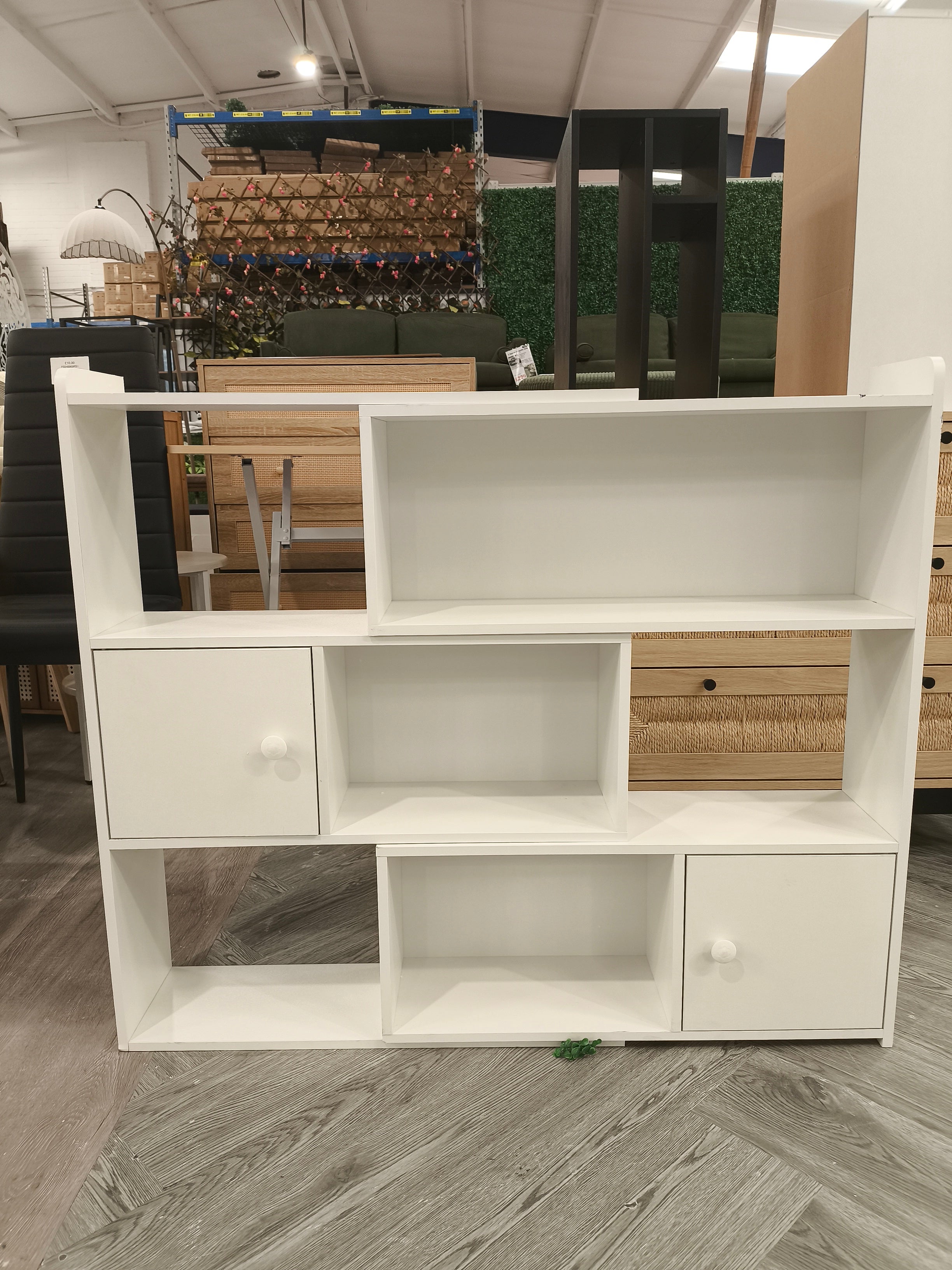 Extendable 8 Cubes Storage Unit Bookcase Freestanding Storage Shelf White