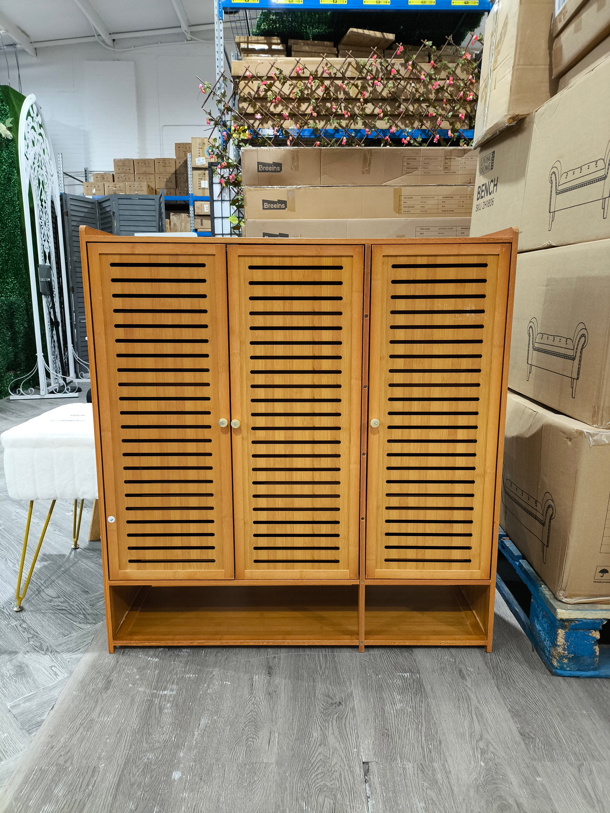 Shoe Storage Cabinet with 3 Doors